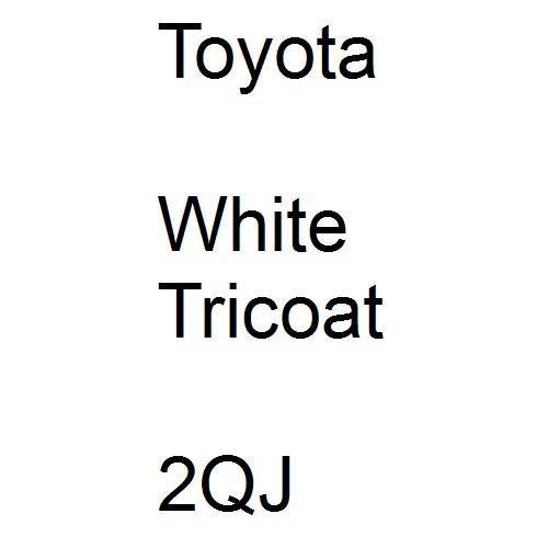 Toyota, White Tricoat, 2QJ.